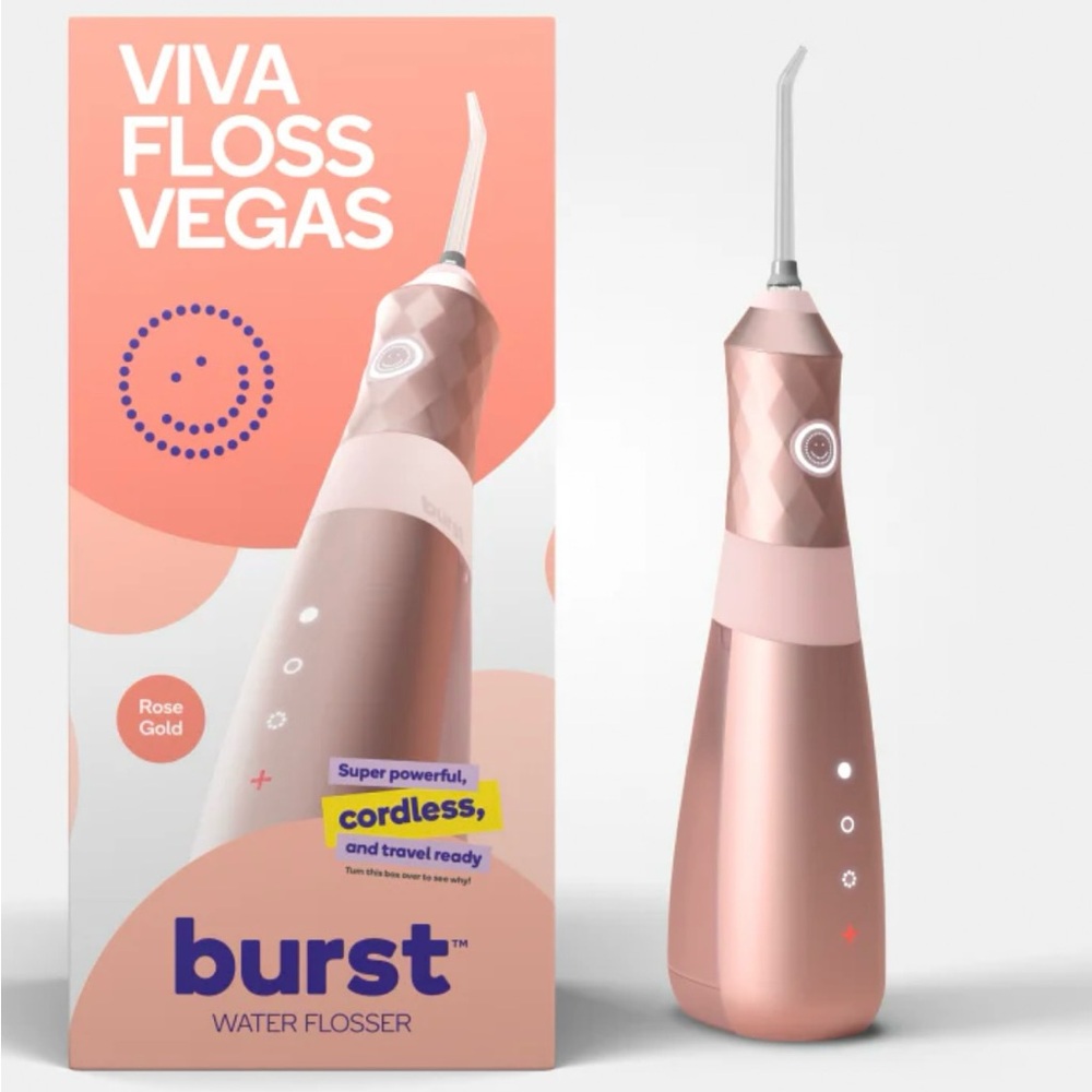 Burst Rose Gold Cordless Water Flosser